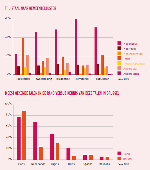 Thuistaal naar gemeentecluster - Taalbarometer BRIO
